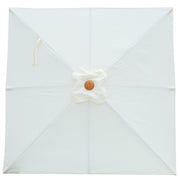 Billy Fresh 2m Timber-Look Aluminium Umbrella - Solid Cream
